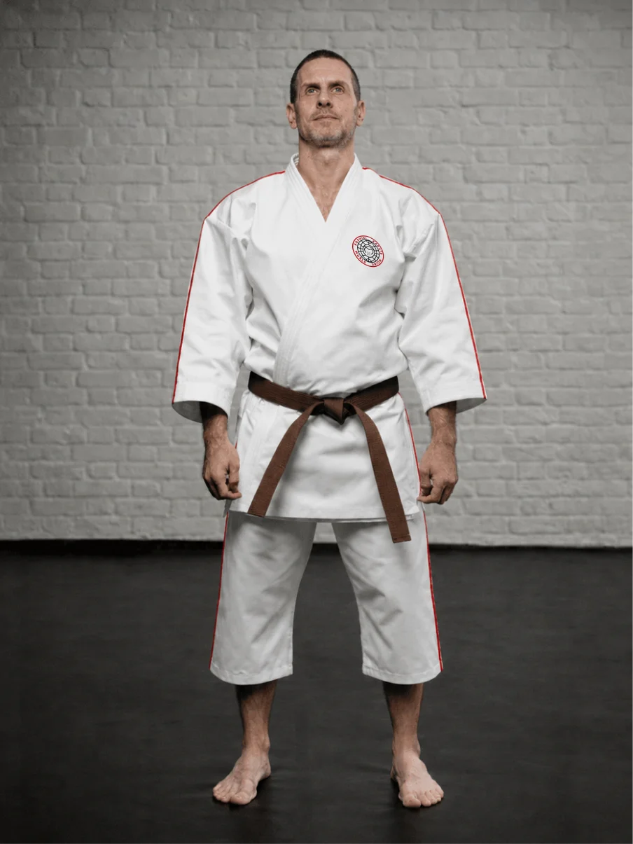 Кимоно Косики Карате К1М4 с нашивкой Koshiki Karate World Union для тренировок