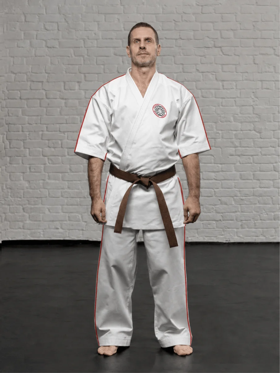 Кимоно Косики Карате К2М1 с шевроном Koshiki Karate World Union для ежедневных тренировок
