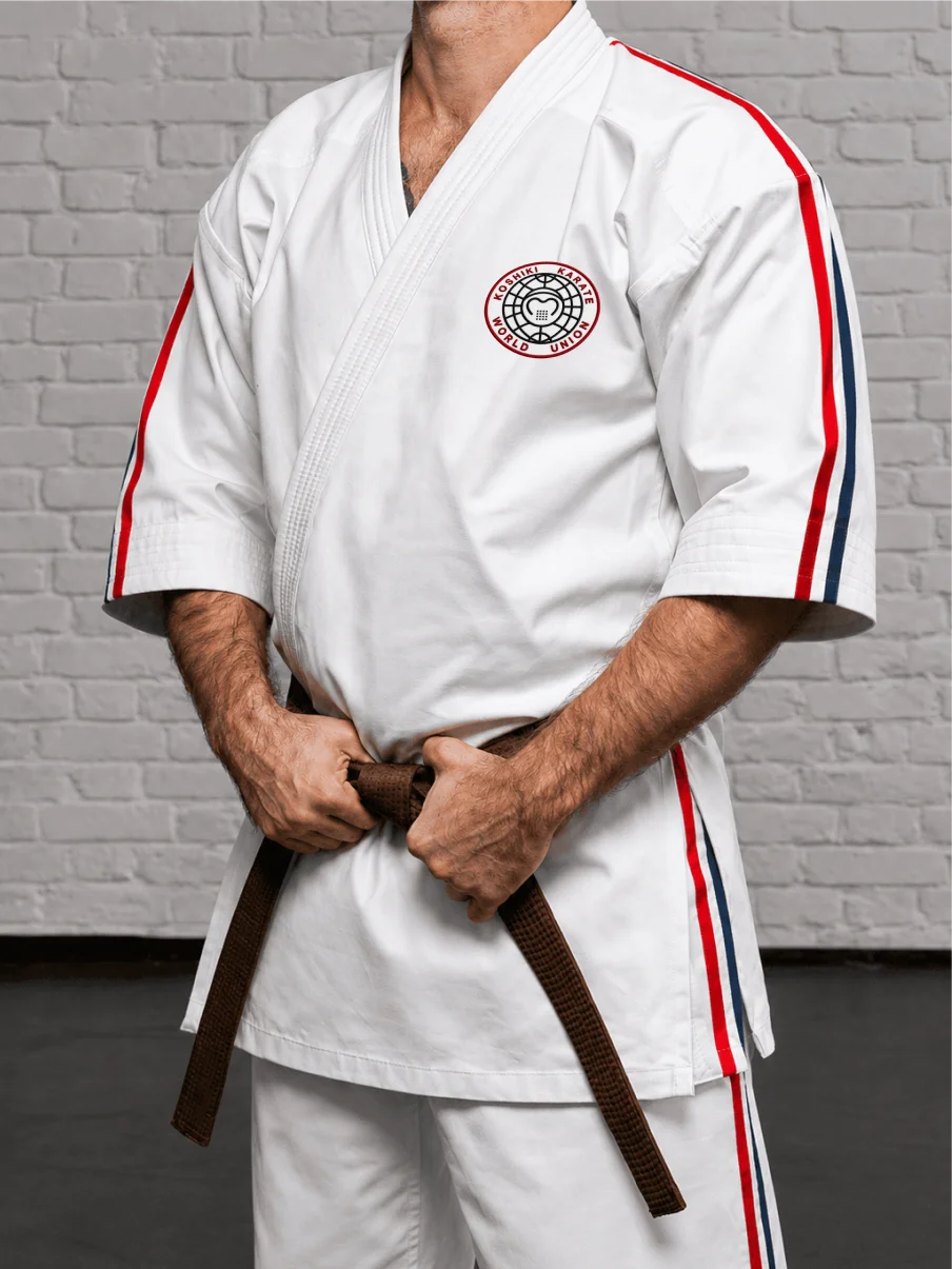 Куртка Косики Карате К2 с шевроном Koshiki Karate World Union для тренировочного процесса