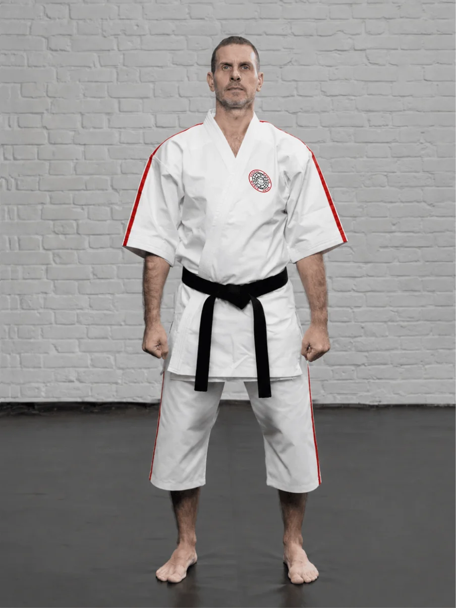 Кимоно Косики Карате К2М4 с шевроном Koshiki Karate World Union для работы в зале