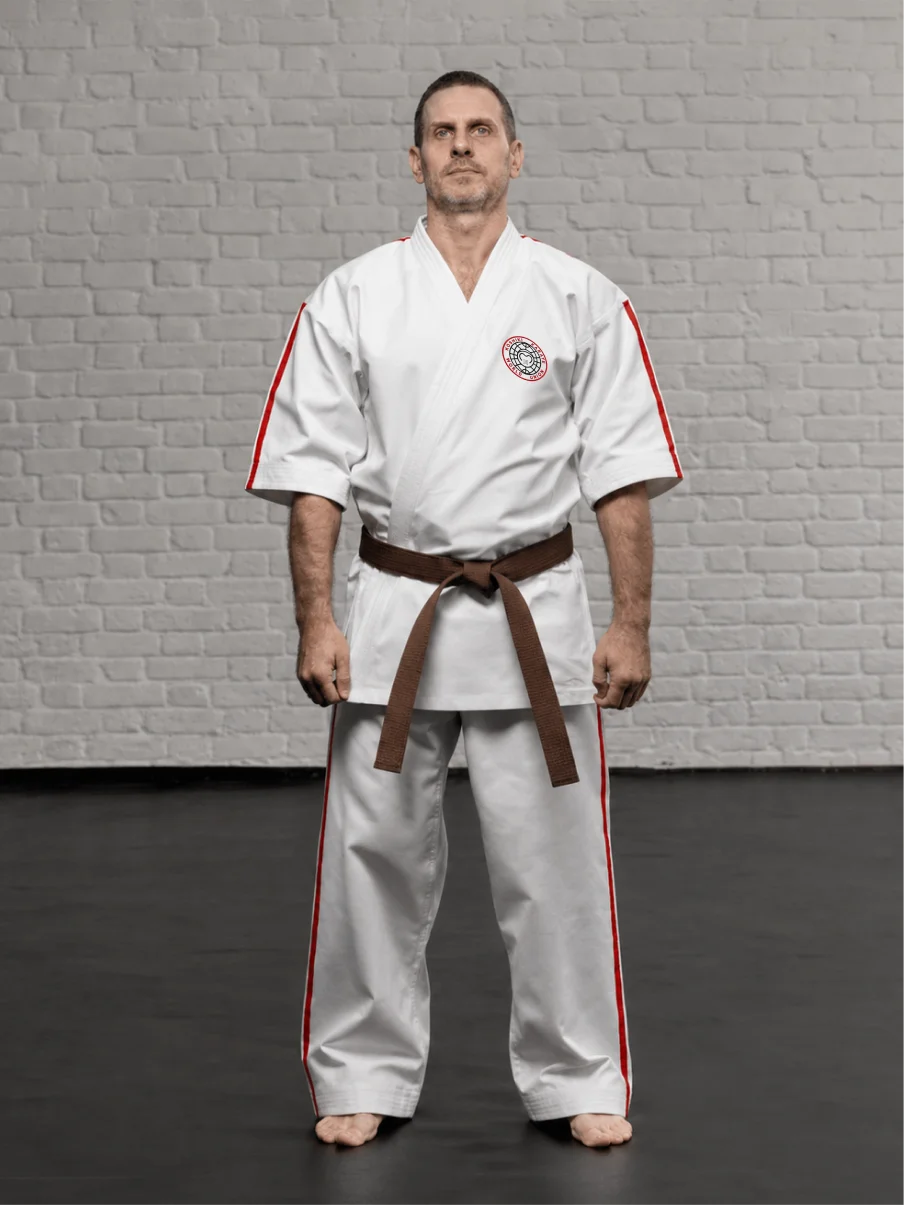 Кимоно Косики Карате К4М1 с шевроном Koshiki Karate World Union для спортсменов