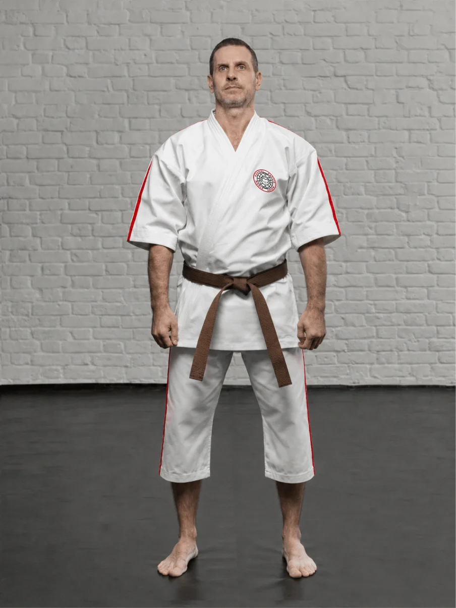 Кимоно Косики Карате К4М4 с символикой Koshiki Karate World Union