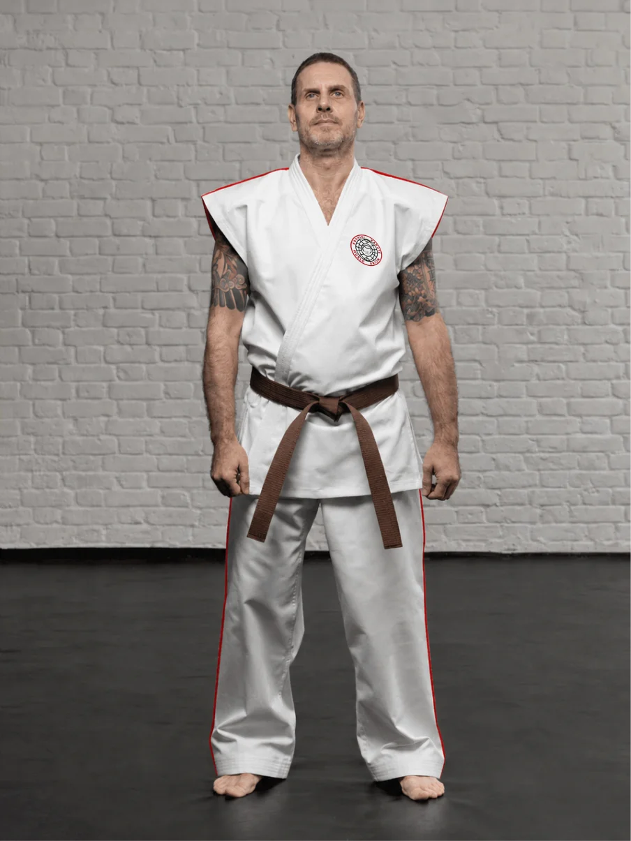 Кимоно Косики Карате К6М1 с шевроном Koshiki Karate World Union для кумите