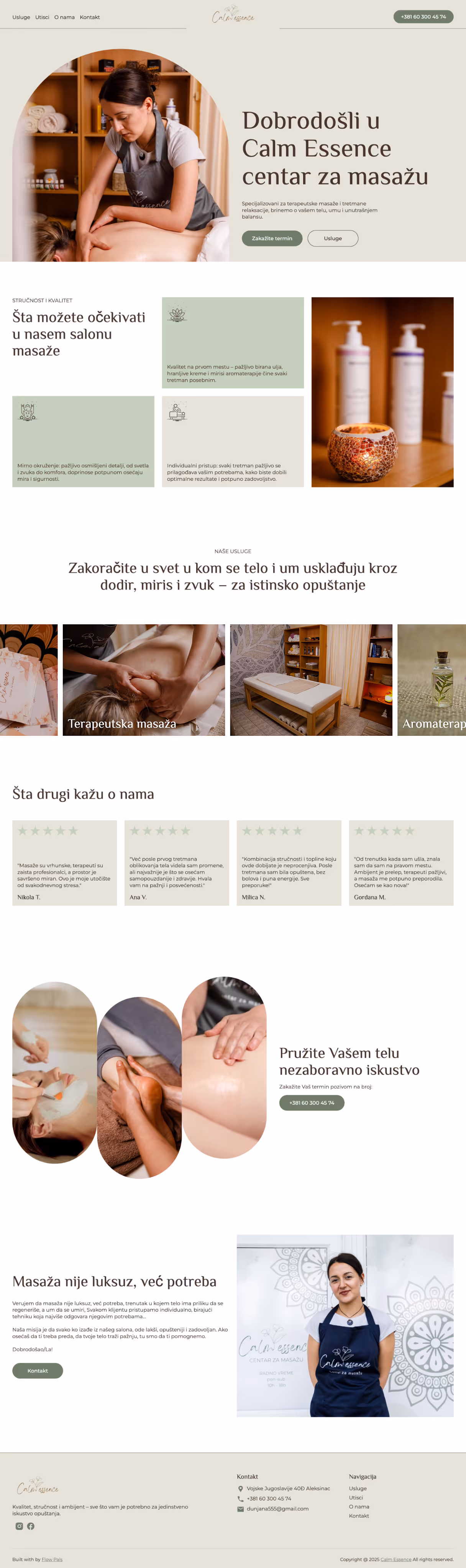 Calm Essence Website