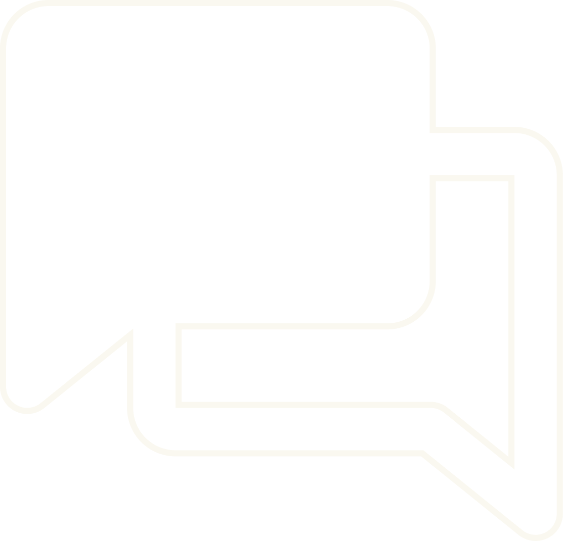 Two overlapping chat or speech bubbles outlined in white on a transparent background.