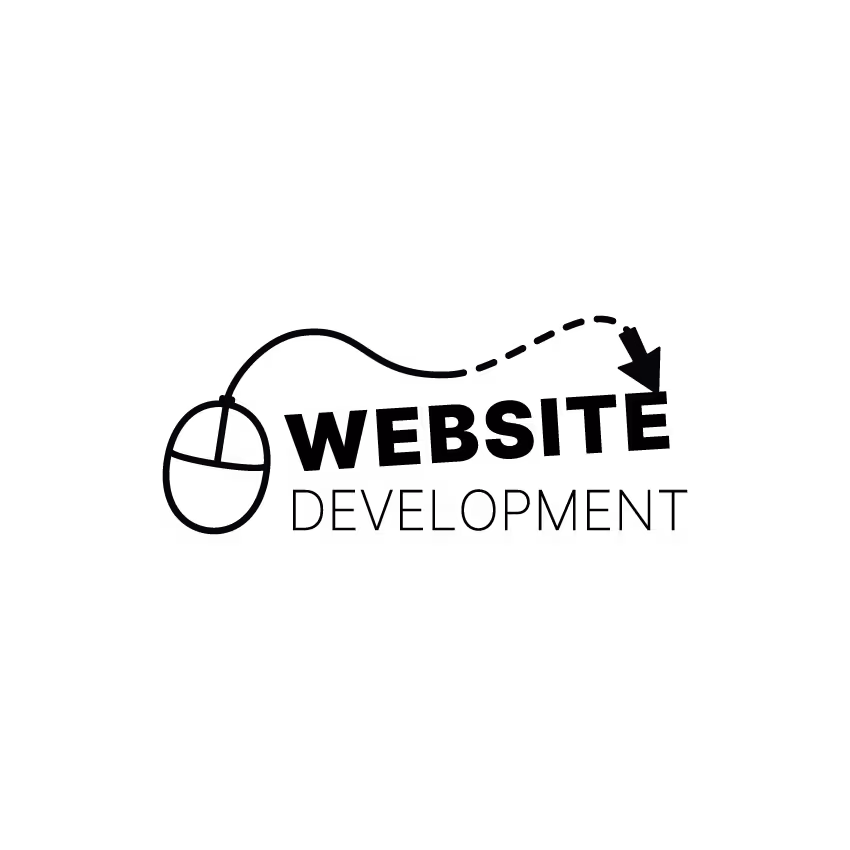 A simple black outline of a computer mouse with a dotted arrow curving upward and to the right.