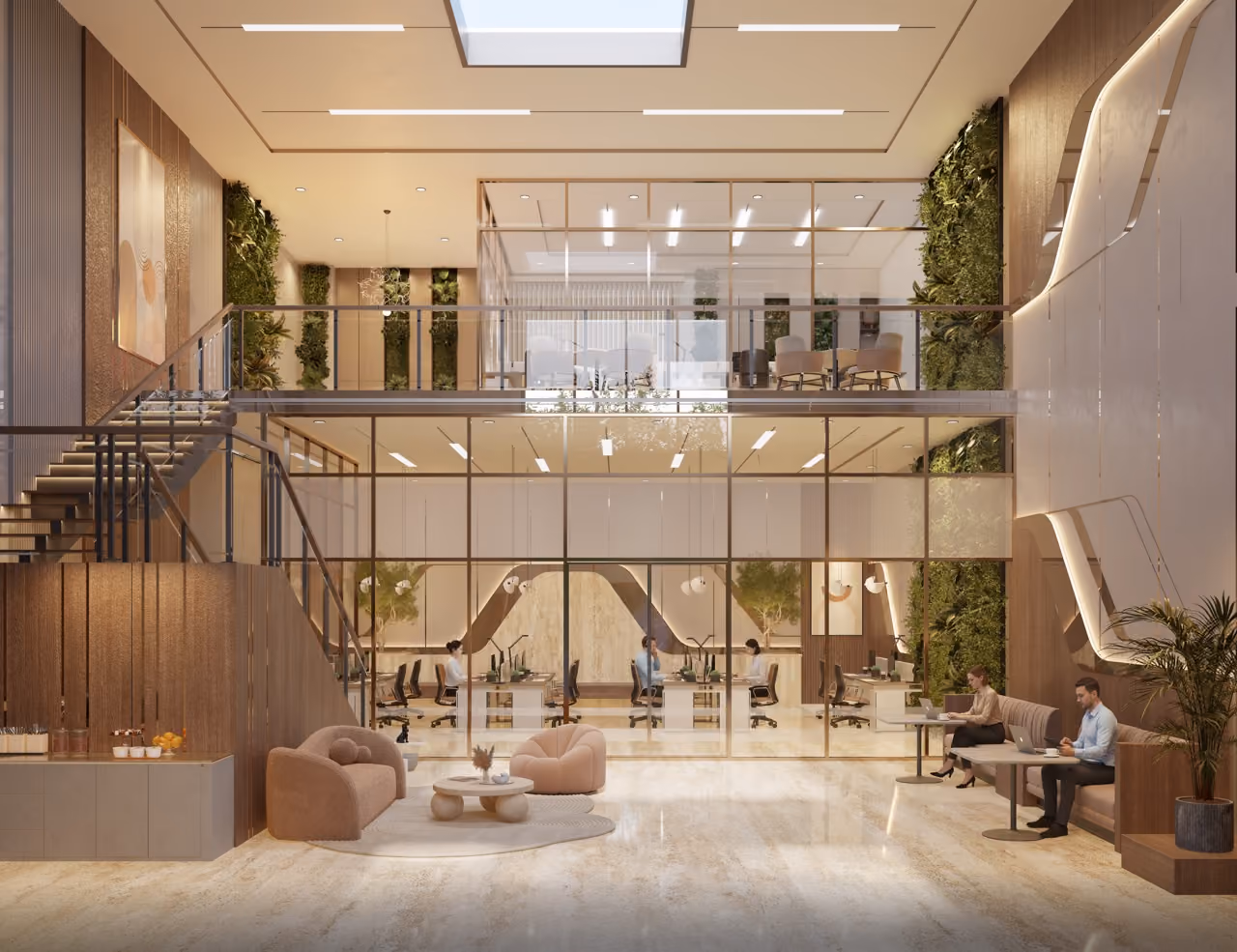 Office workspace at Dubai Fintech Park