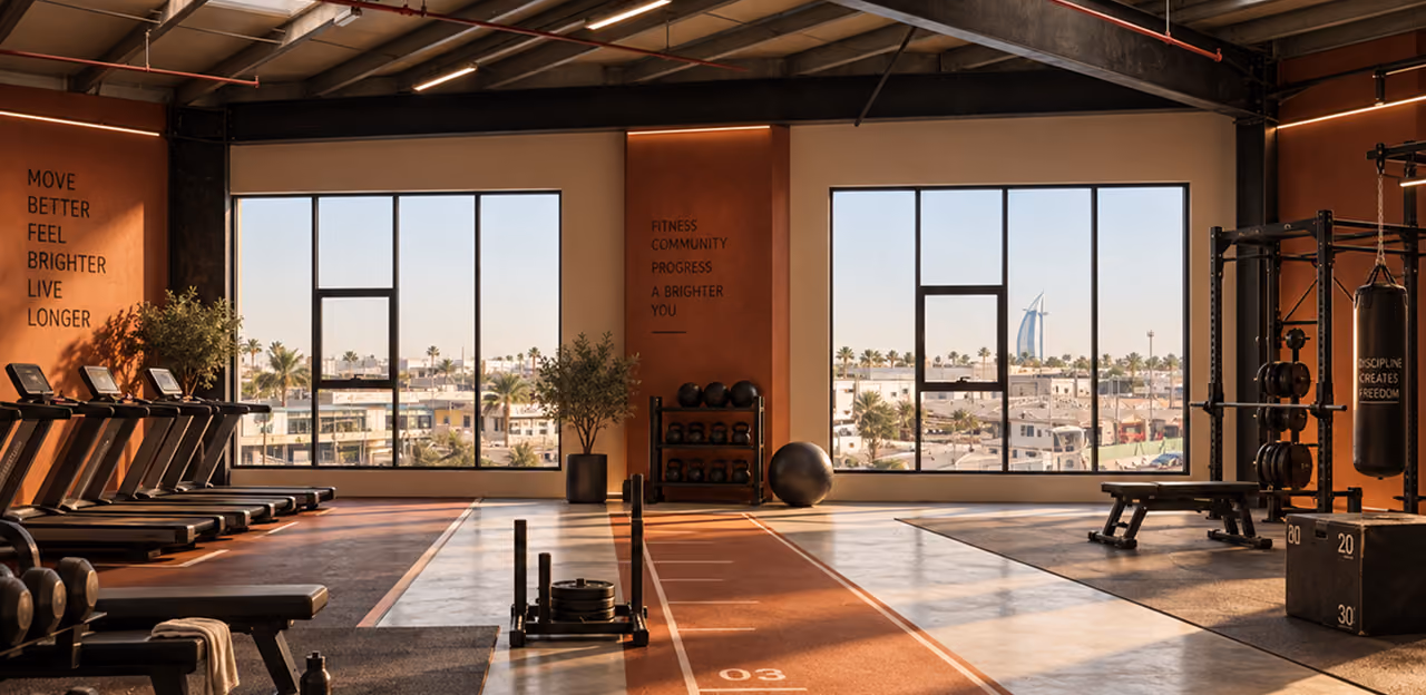 Office workspace at Dubai Fintech Park