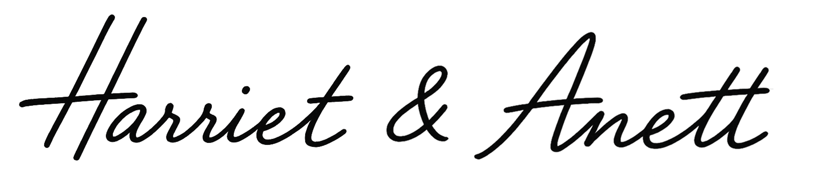 Handwritten style text reading 'Harriet & Anett'.