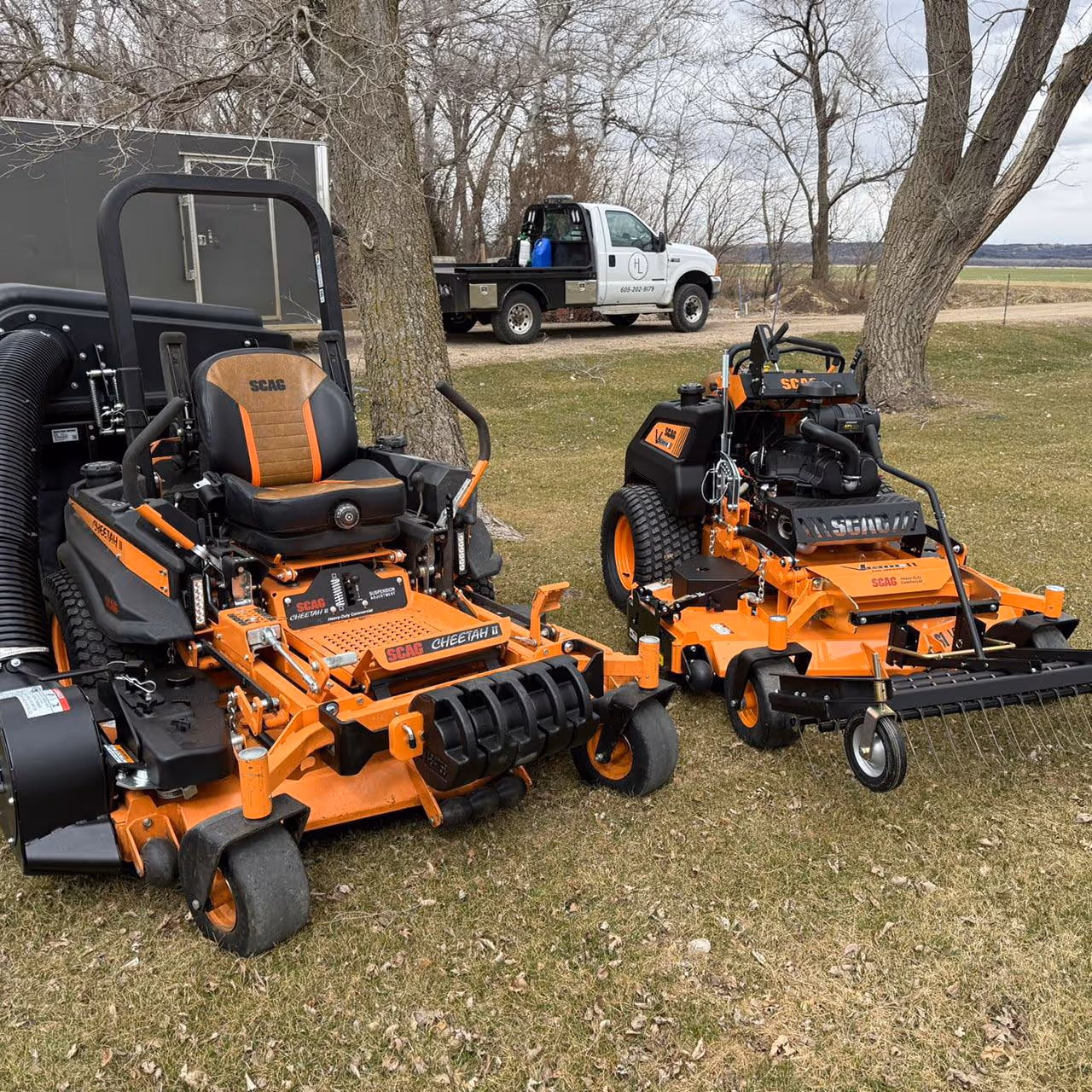 Highland Lawn & Landscaping performing lawn aeration service near me