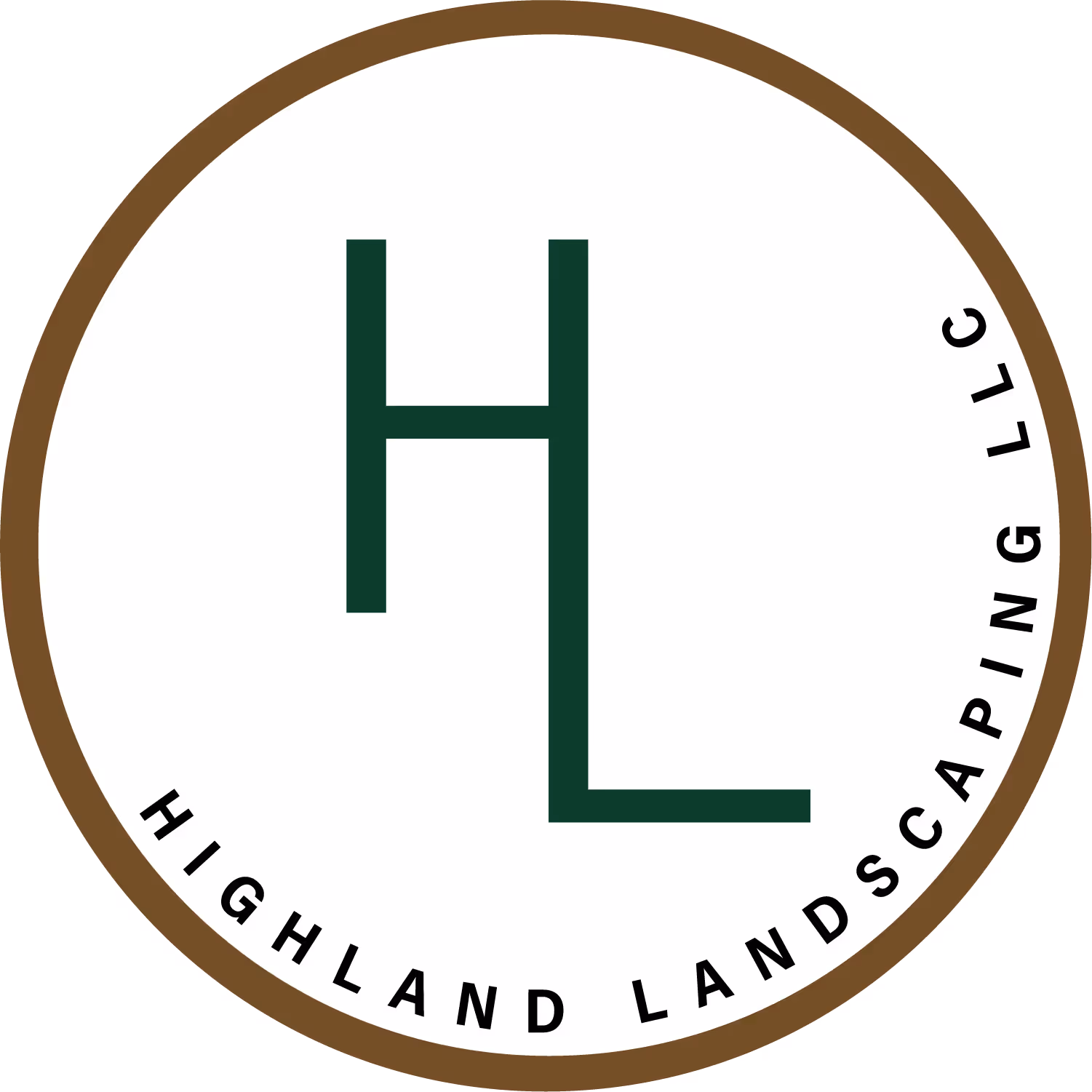 Highland Lawn & Landscaping website header logo