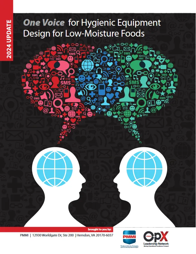 One Voice for Hygienic Equipment Design for Low-Moisture Foods