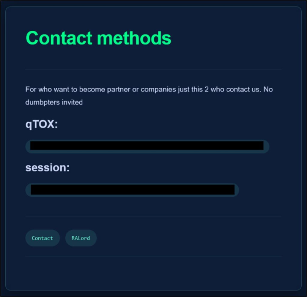 RALord ransomware emerges with new DLS (Data Leak Site)