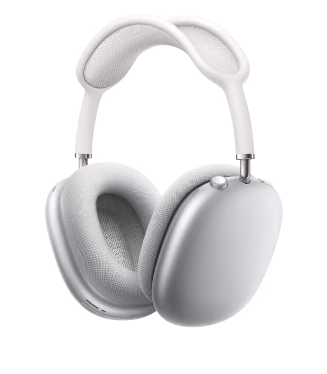 Apple AirPods Max auf einer hellen Oberfläche.