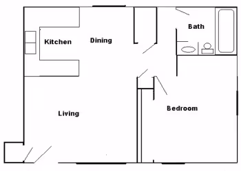 1 bedroom layout