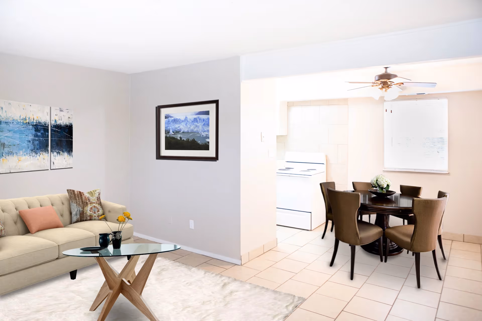 living and dinning room