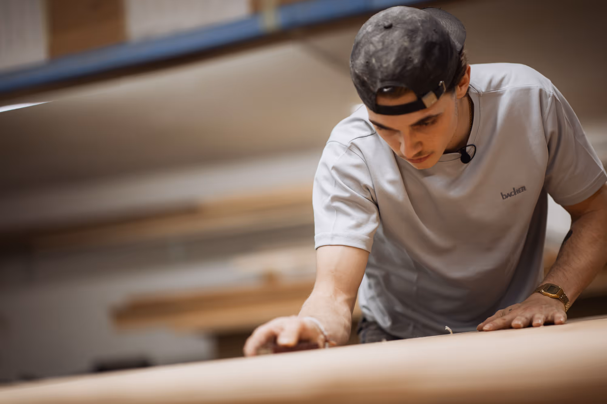 Mitarbeiter in der Werkstatt