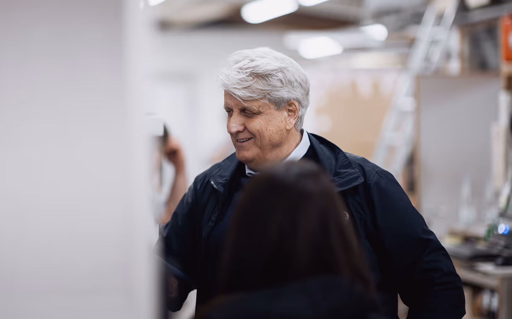 Michael in der Werkstatt