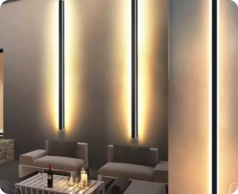 A lighting inside a house