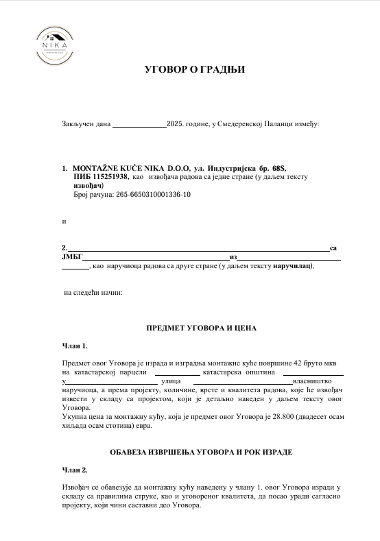 Ugovor o gradnji