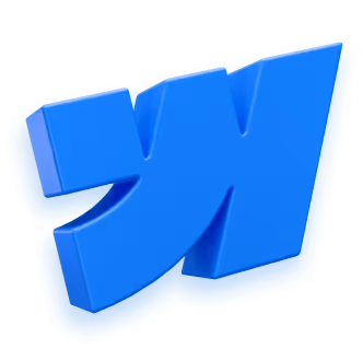 Webflow 3d logo