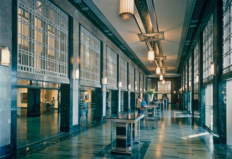 Interior corridor at Frist Art Museum in Nashville, TN, renovated by Bock Construction.