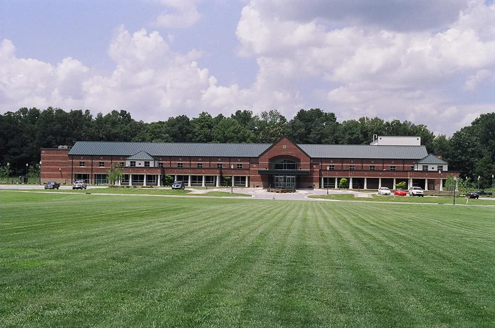 Front exterior of the Catoosa County Civic Center in Ringgold, GA, constructed by Bock Construction.