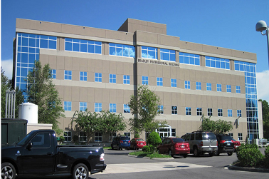 Front view of the renovated Bradley Professional Building in Cleveland, TN, completed by Bock Construction.