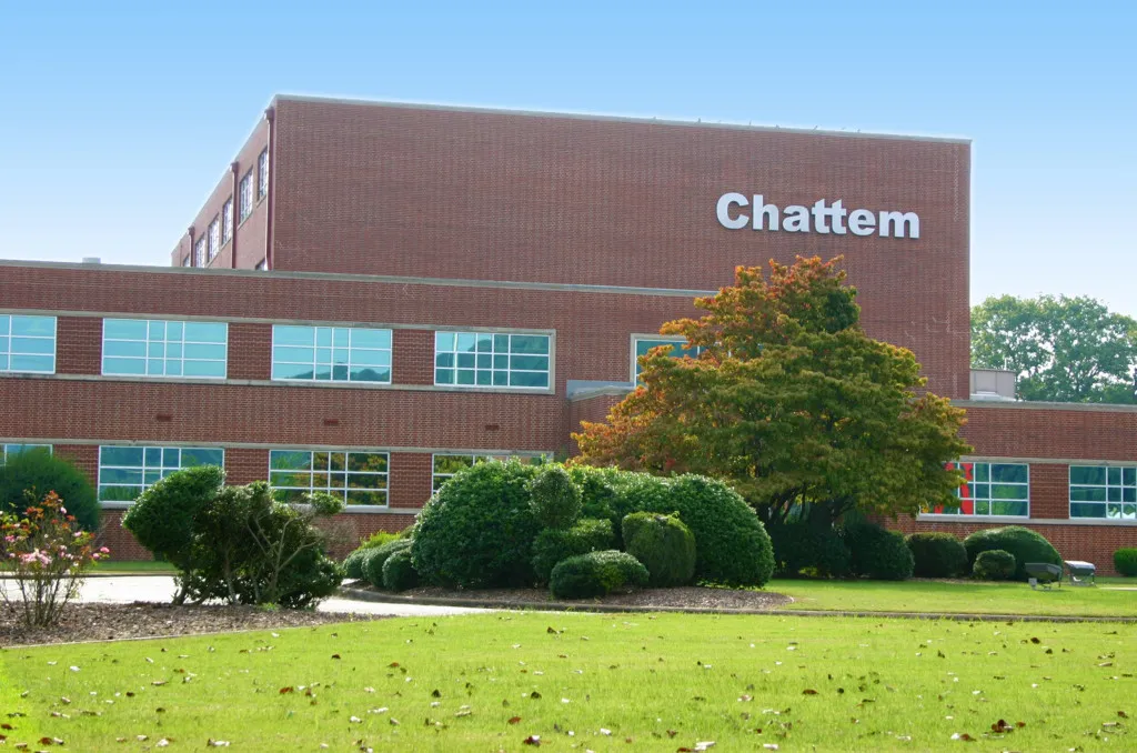 Aerial view of Chattem Chemicals facility expansion in Chattanooga, TN, completed by Bock Construction.