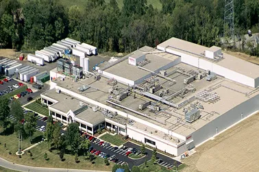 Aerial view of Maplehurst Bakeries production facility in Lebanon, TN, built by Bock Construction to serve Middle Tennessee.
