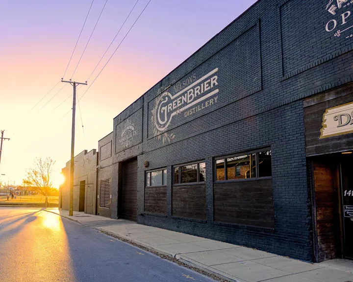 Exterior of Nelson’s Green Brier Distillery in Nashville, TN, renovated by Bock Construction.