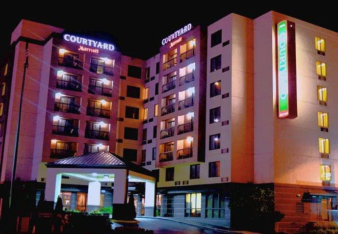 Exterior of Courtyard by Marriott West End in Nashville, TN, built by Bock Construction as part of a multi-project hospitality initiative.
