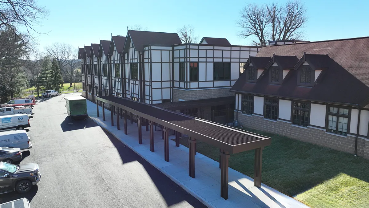 Exterior view of The Ensworth School academic facility in Nashville, TN, constructed by Bock Construction.