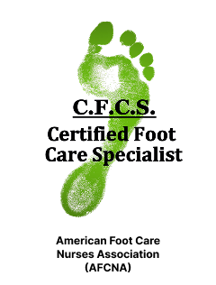 The certified foot care specialist logo