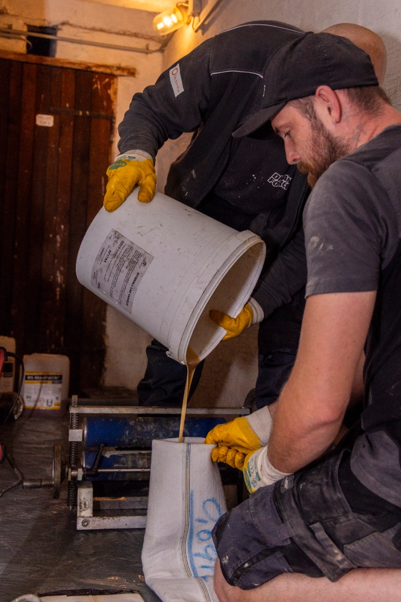 Inlinersanierung mit Harz