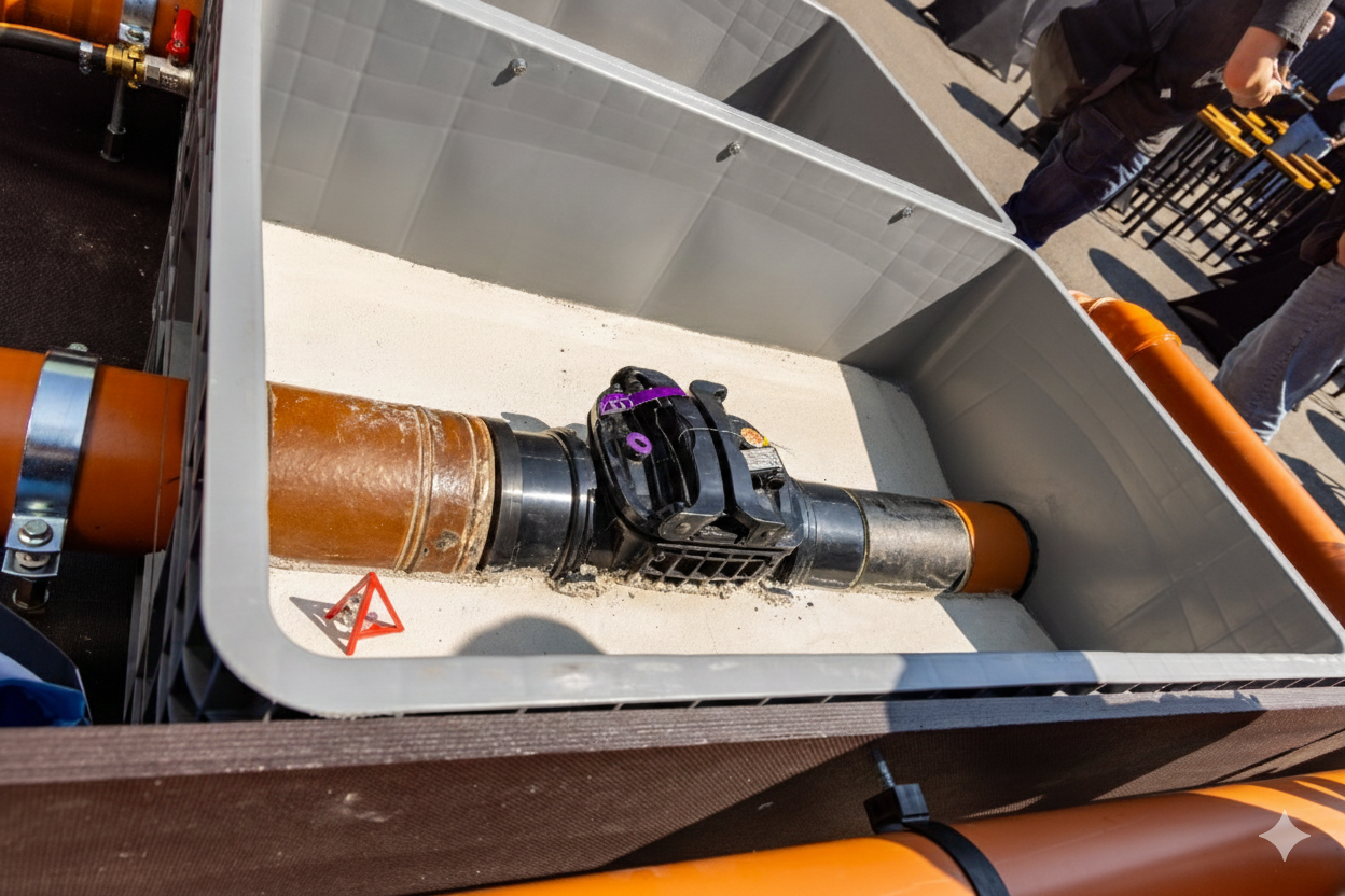 Dichte Putzklappe Kanal