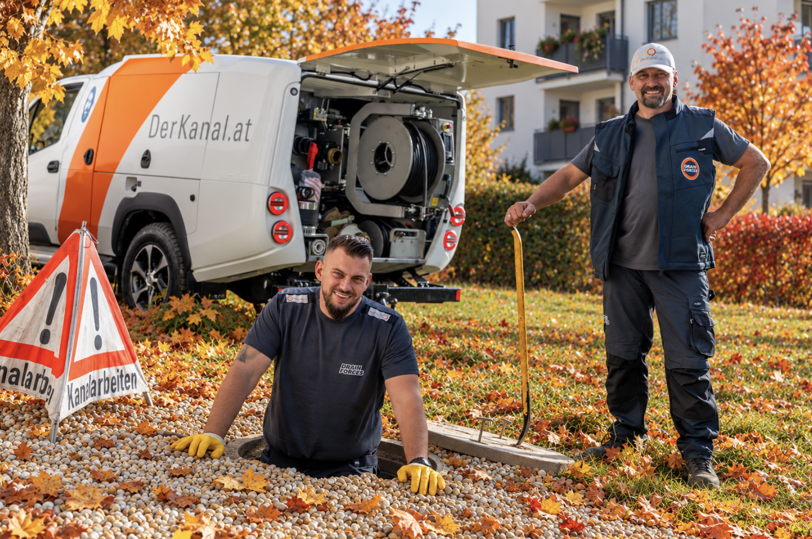 Herbstwartung Kanalsystem