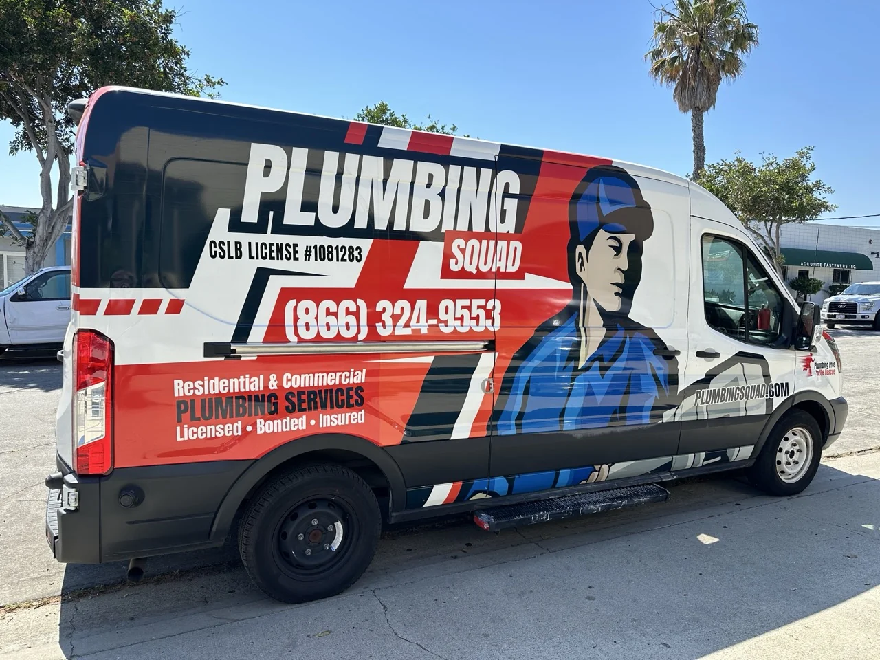 Plumbing Squad service van