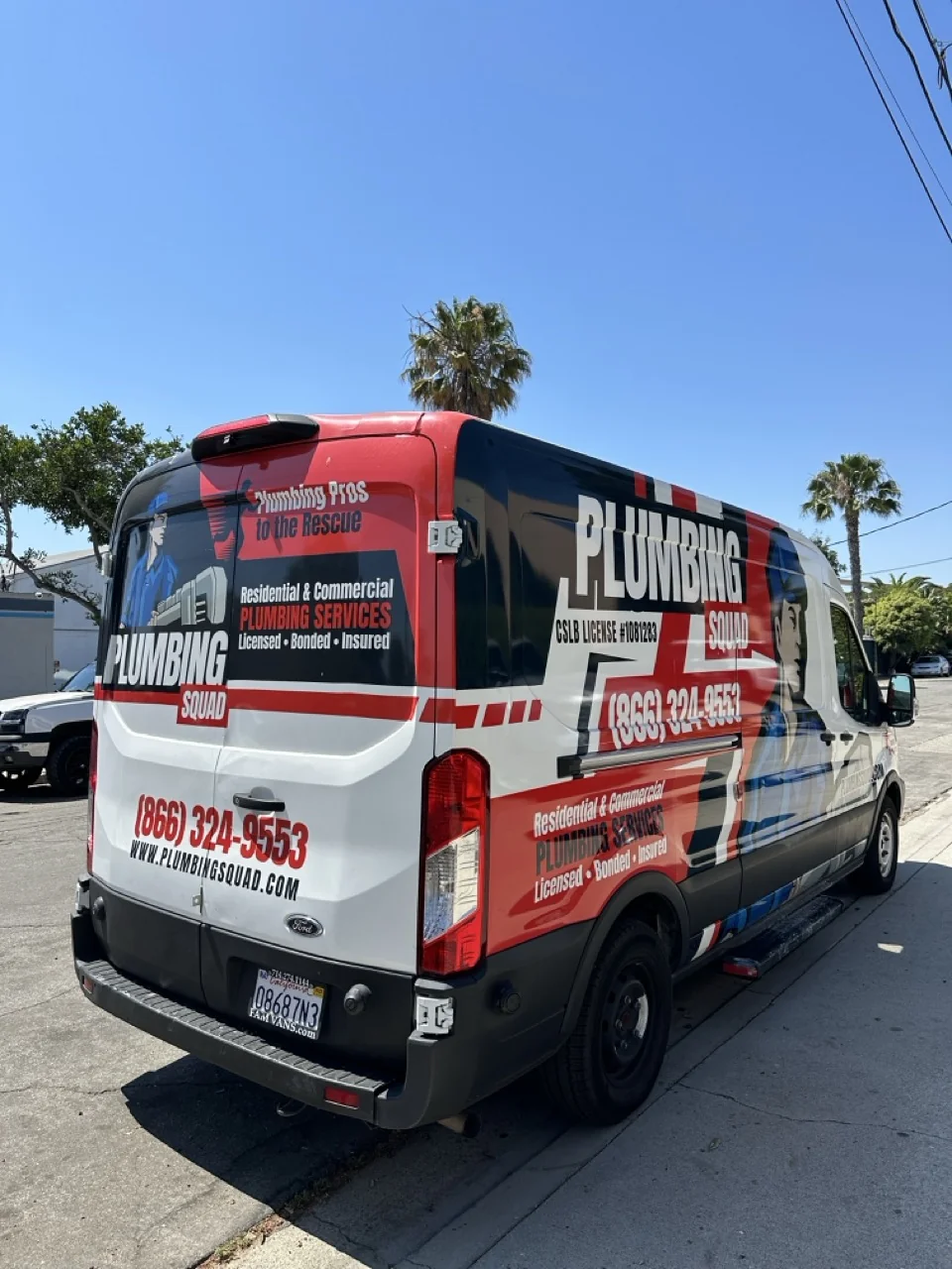 Plumbing Squad service van fleet