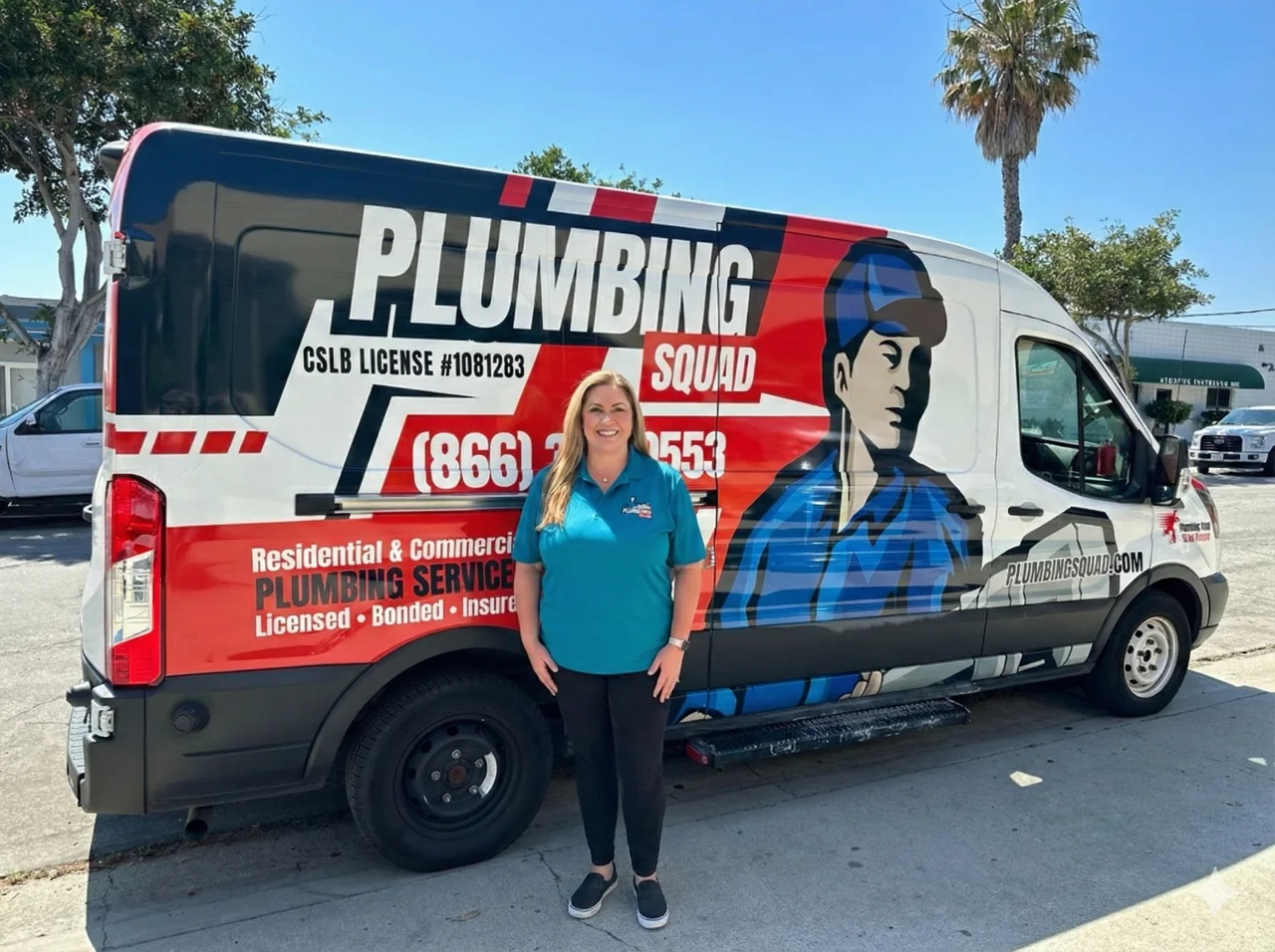 Melinda of the Plumbing Squad team