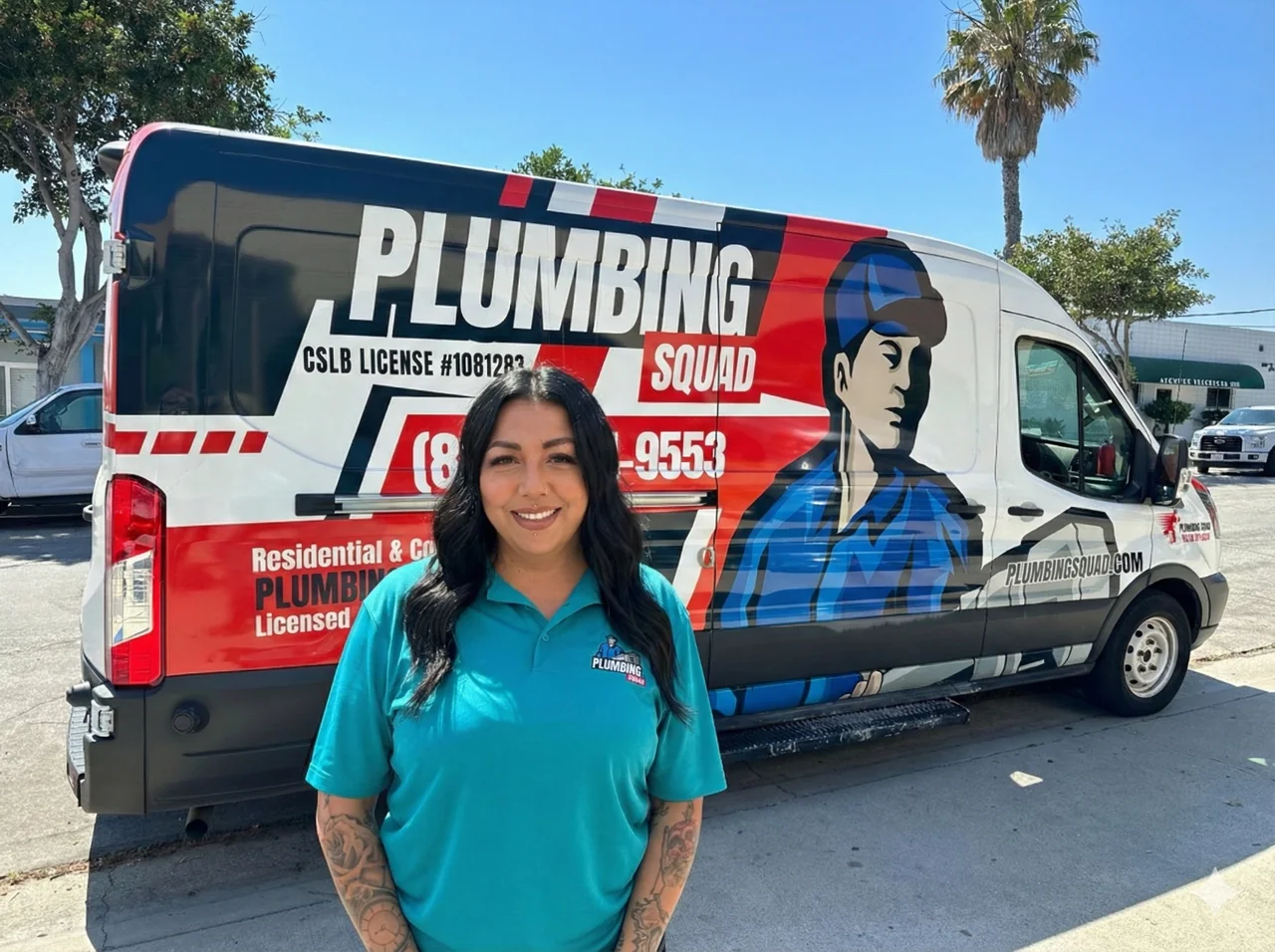 Nadine of the Plumbing Squad team