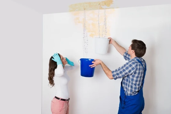 Water damage ceiling repair