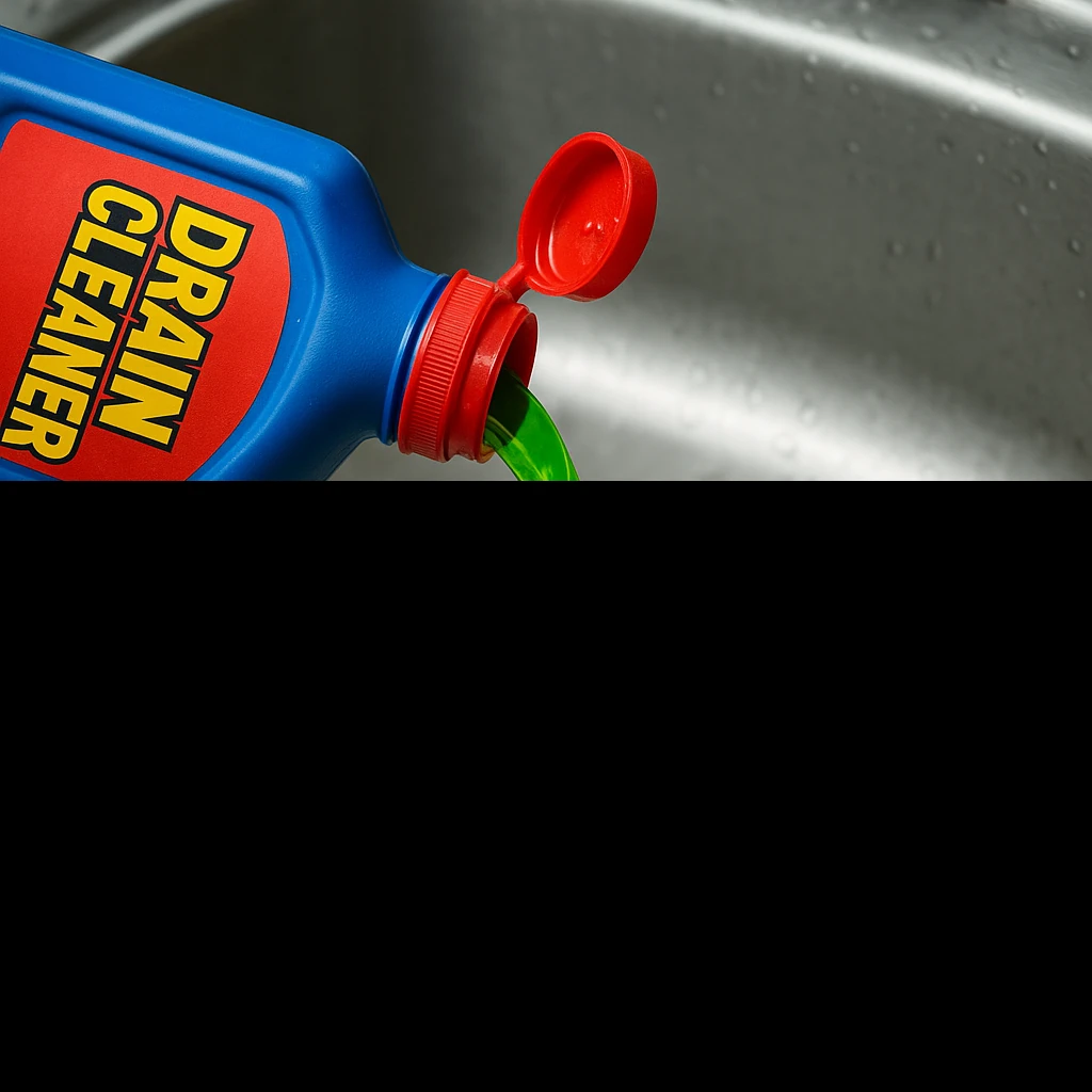 Chemical drain cleaner risks