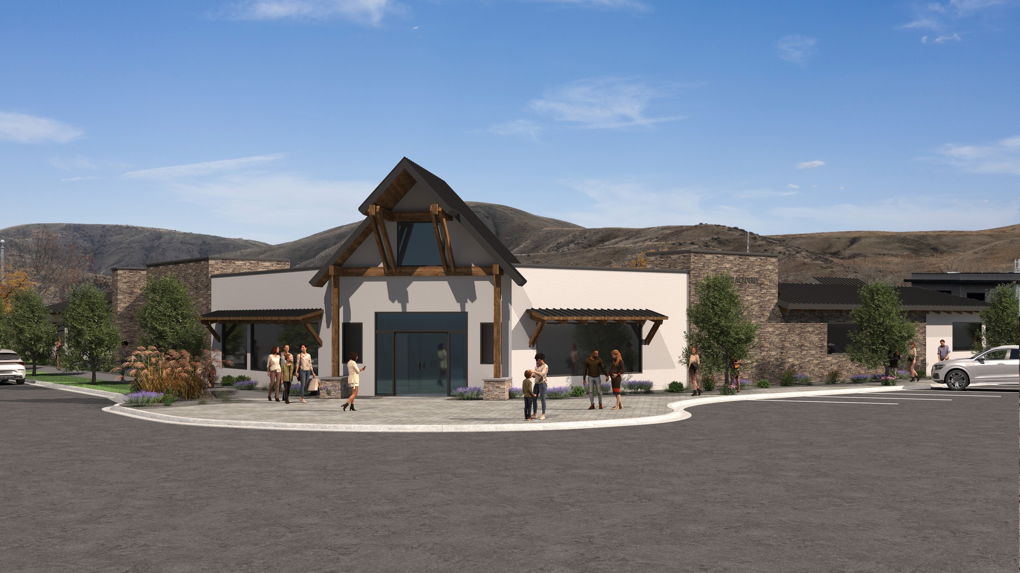Rendering of Avimor Academy building