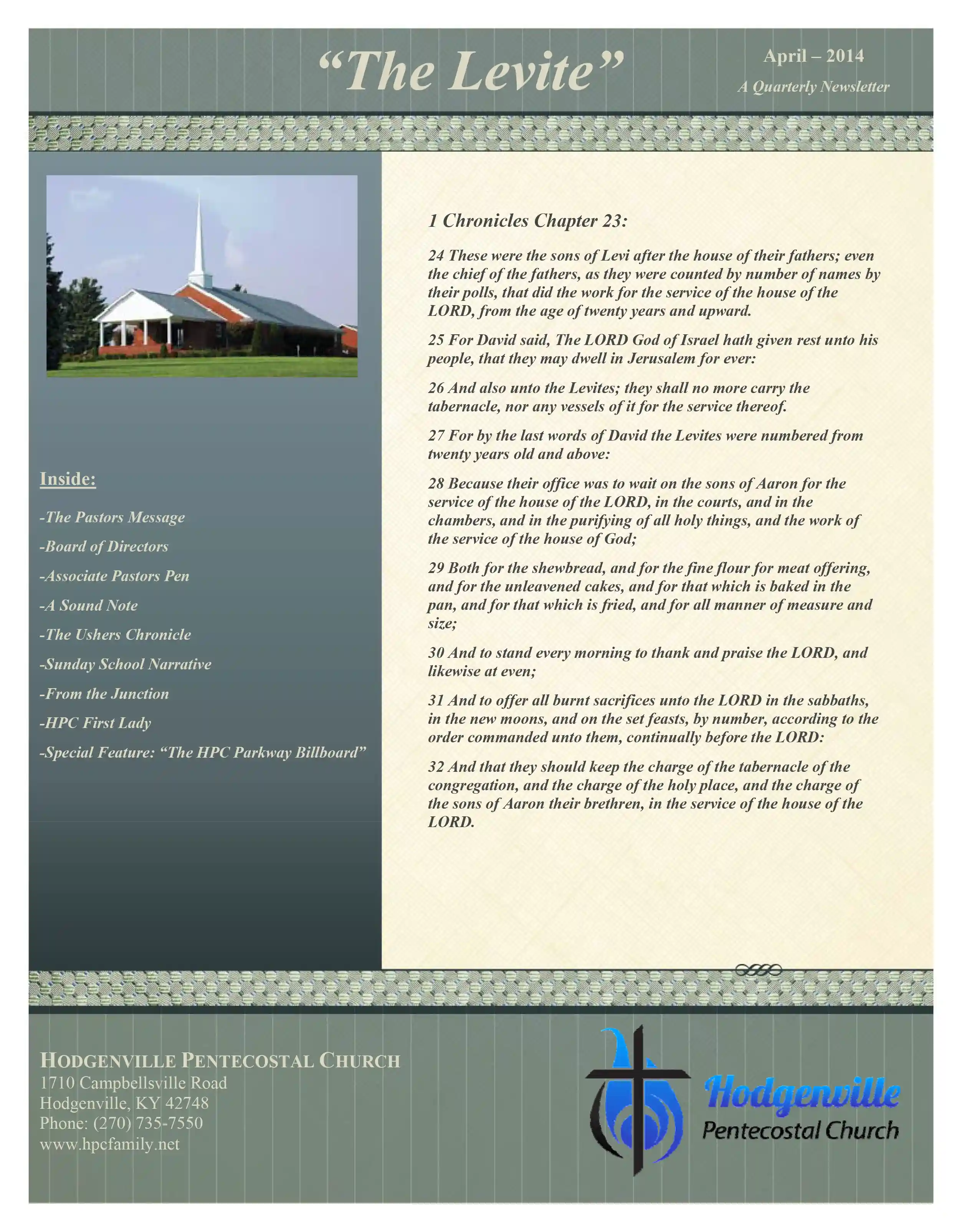 an image of a Levite publication cover page