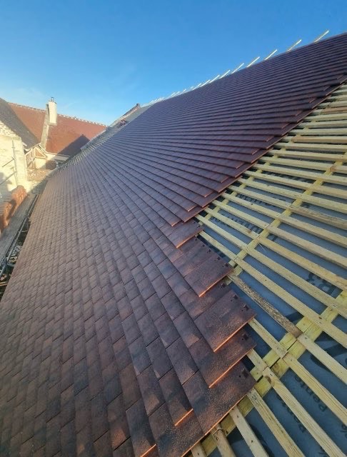image of completed roof project (for a roofing contractor)