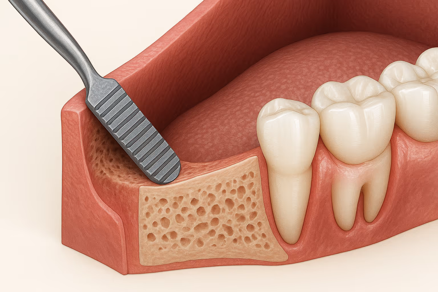 Alveoloplasty “Bone Reshaping” procedure performed at Lakeview Dental.