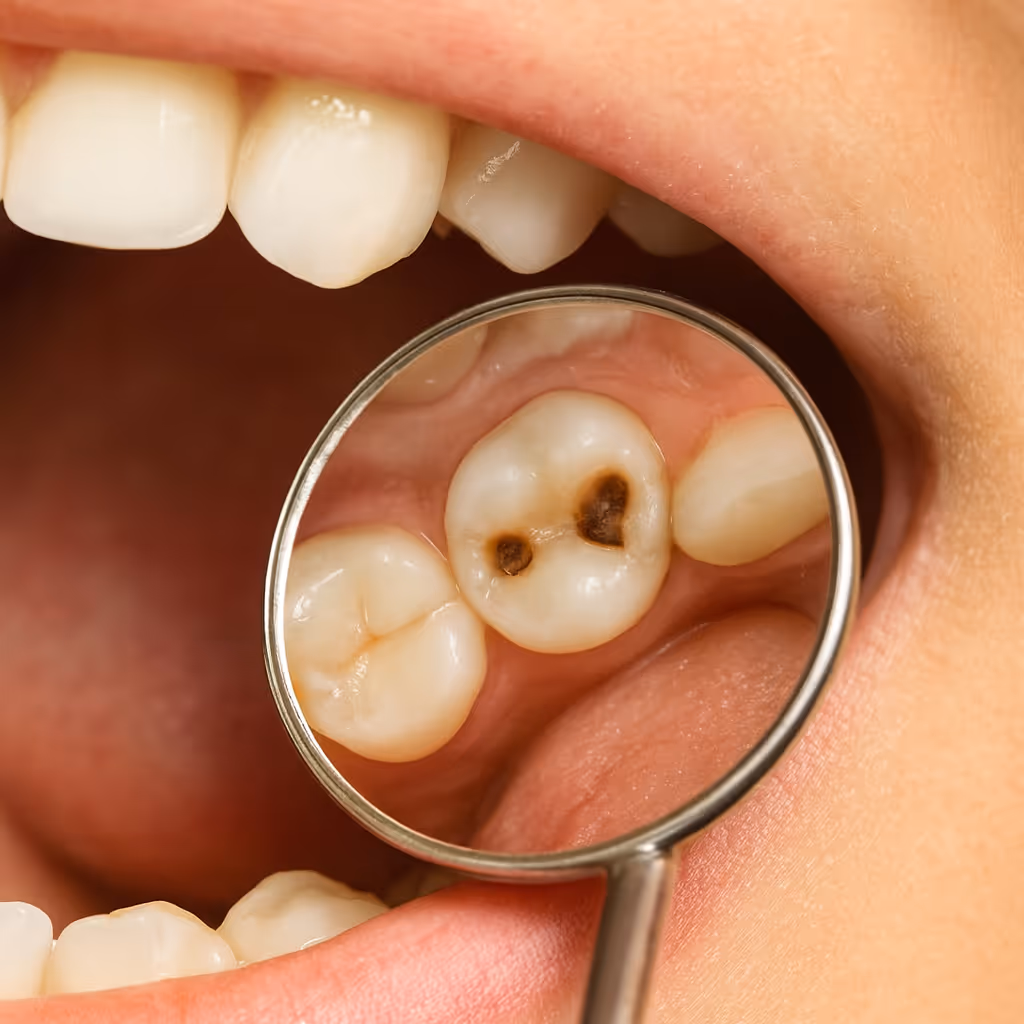 Caries (Cavity) Detection procedure performed at Lakeview Dental.