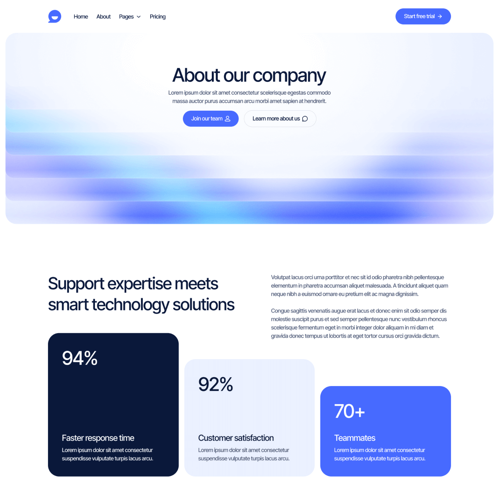 About Page - Webflow Template | BRIX Templates