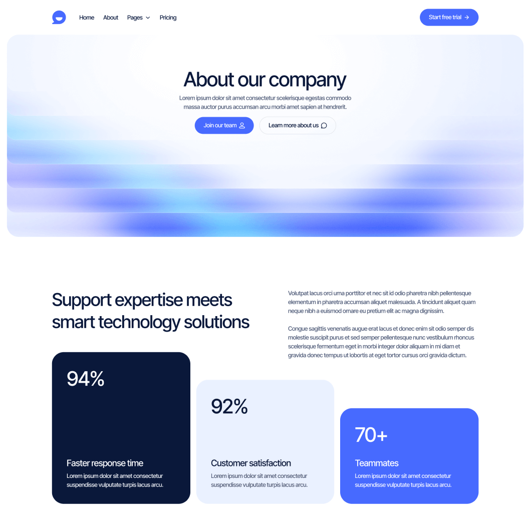 About Page - Webflow Template | BRIX Templates